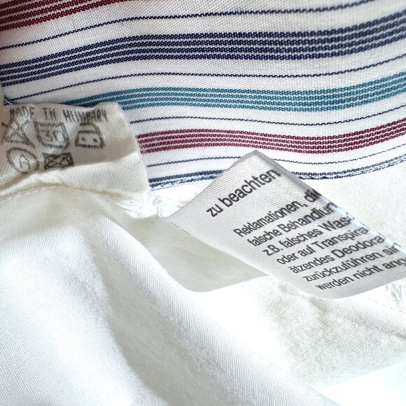 HESS FRACKMANN Trachten White Cotton Embroidered Blouse 36 - Picture 8 of 8